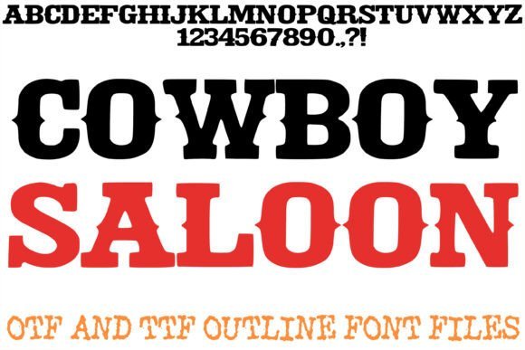 Cowboy Saloon Font - Featured Image