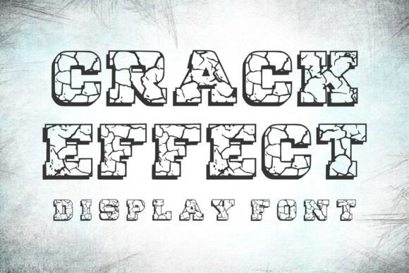 Crack Effect Font - Featured Image