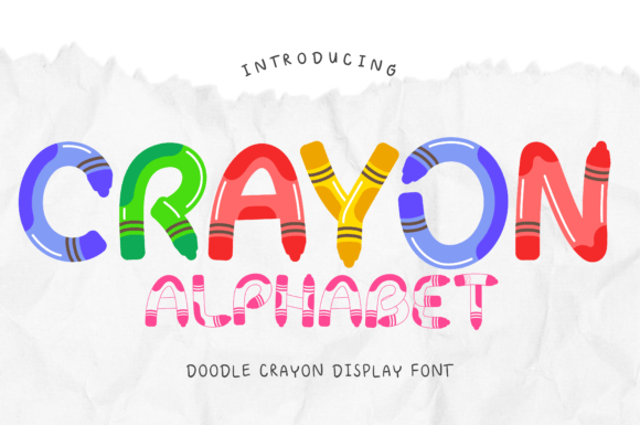 Crayon Alphabet Font - Featured Image