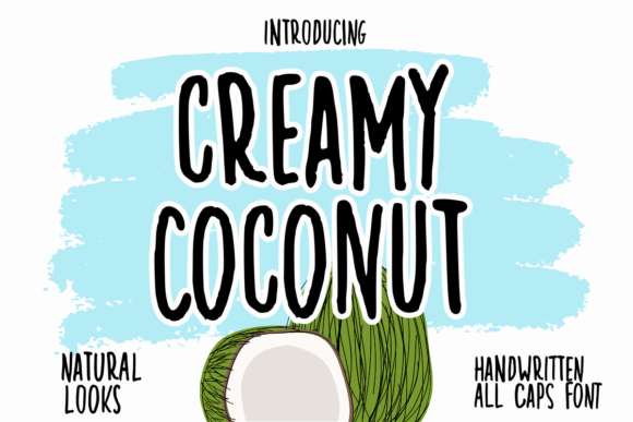 Creamy Coconut Font - Featured Image