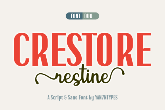 Crestore Restine Duo Font - Featured Image