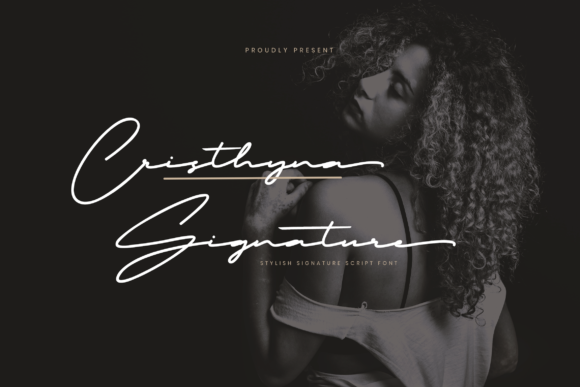 Cristhyna Signature Font - Featured Image