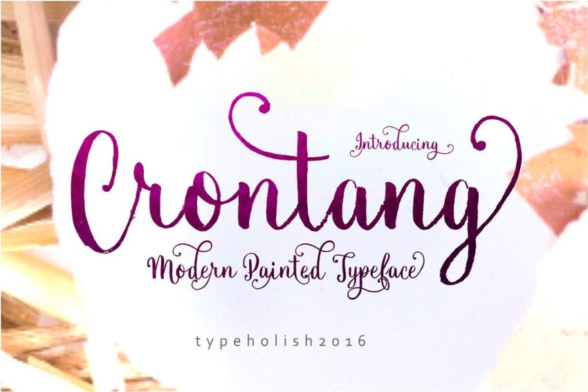 Crontang Font - Featured Image