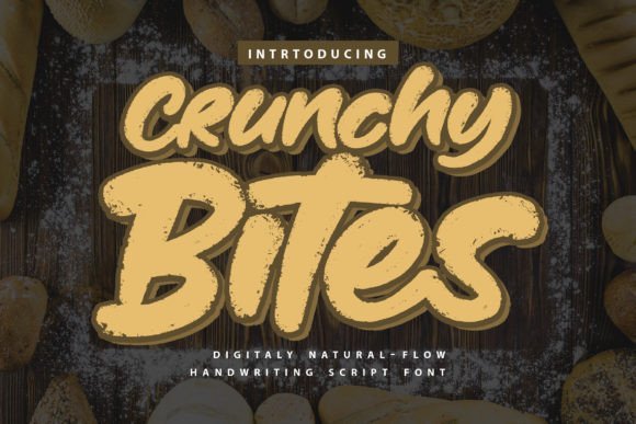 Crunchy Bites Font - Featured Image