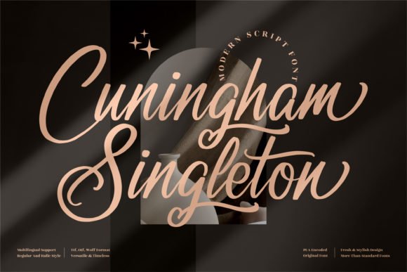Cuningham Singleton Font - Featured Image