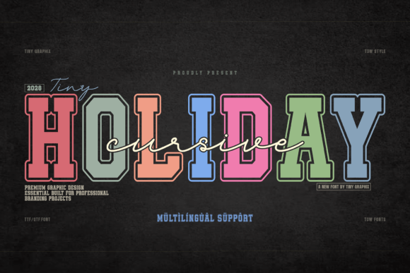 Cursive Holiday Font - Featured Image