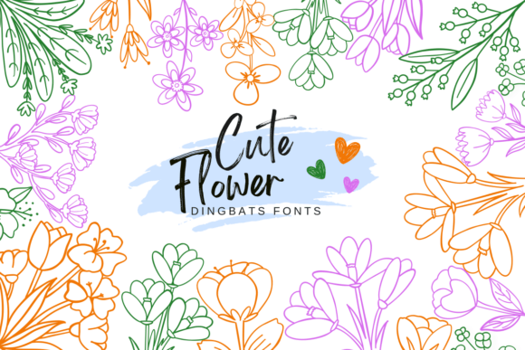 Cute Flower Font - Featured Image
