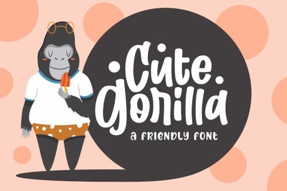 Cute Gorilla Font - Featured Image