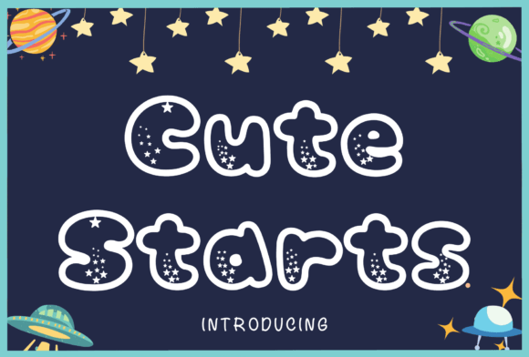 Cute Starts Font - Featured Image