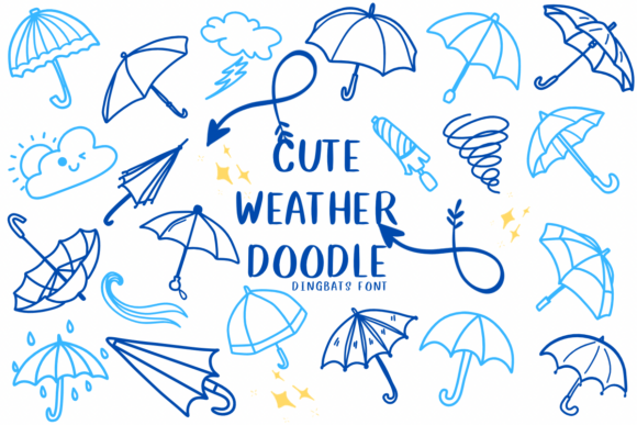 Cute Weather Doodle Font - Featured Image