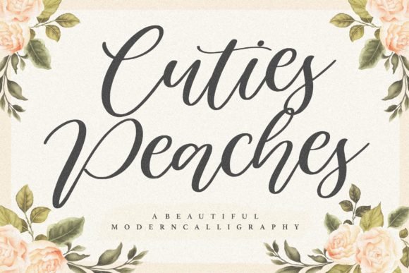 Cuties Peaches Font - Featured Image