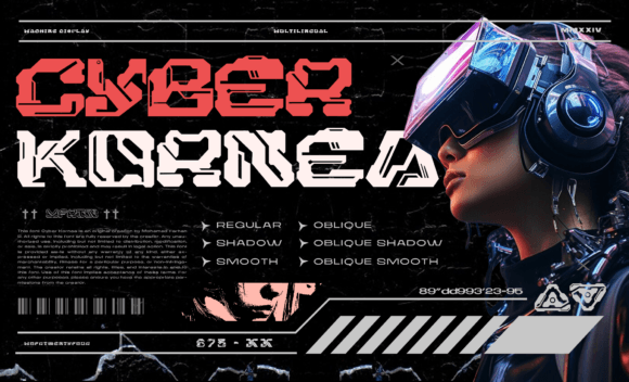 Cyber Kornea Font - Featured Image