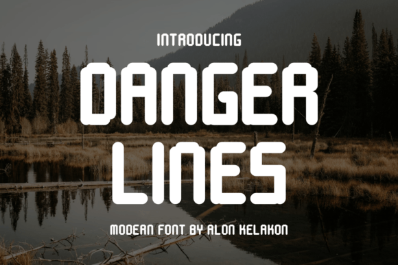 Danger Lines Font - Featured Image