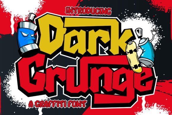 Dark Grunge Font - Featured Image