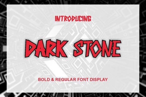 Dark Stone Font - Featured Image