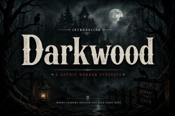 Darkwood Font - Featured Image