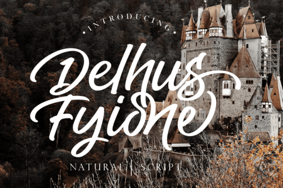 Delhus Fyione Font - Featured Image