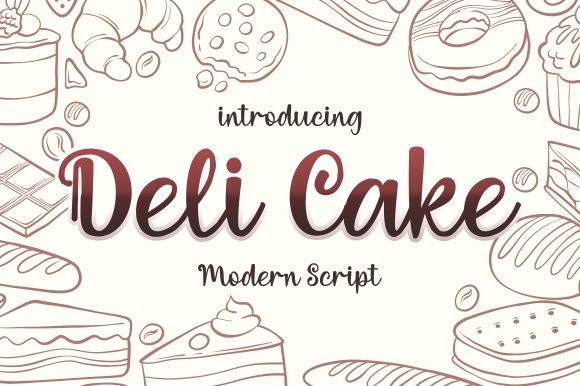 Deli Cake Font - Featured Image