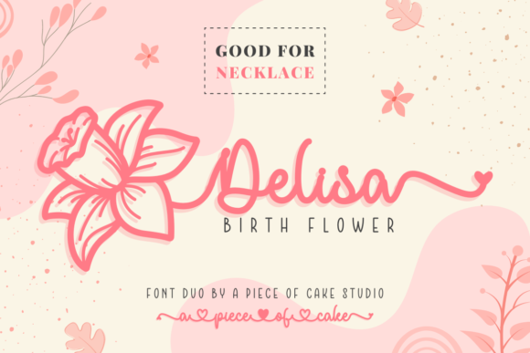 Delisa Birth Flower Duo Font - Featured Image