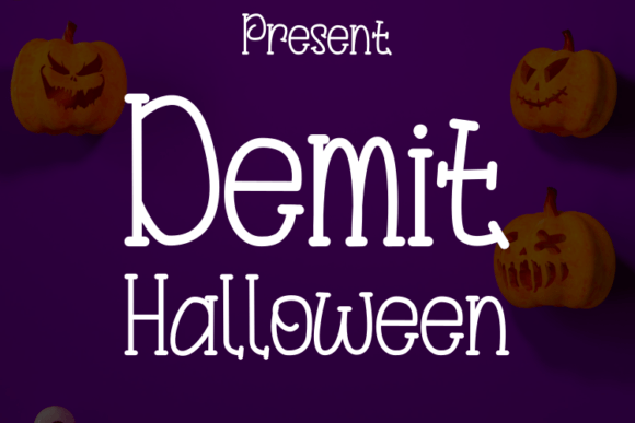 Demit Halloween Font - Featured Image