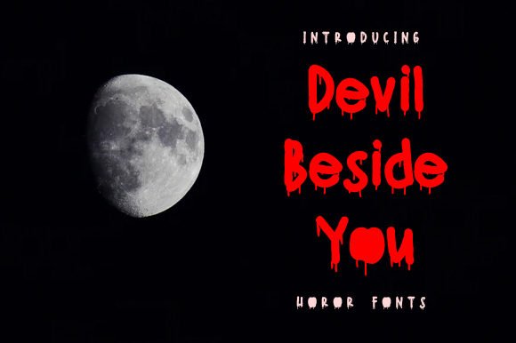 Devil Beside You Font - Featured Image