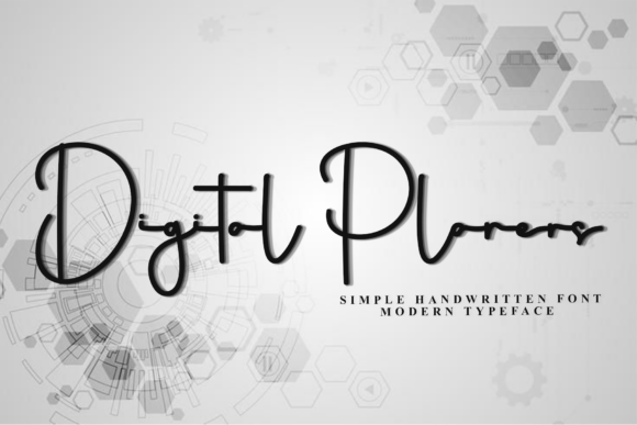 Digital Planers Font - Featured Image