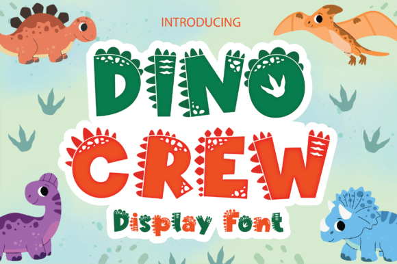 Dino Crew Font - Featured Image
