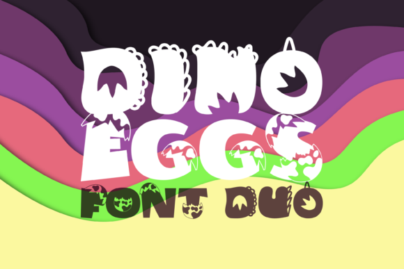 Dino Eggs Duo Font - Featured Image