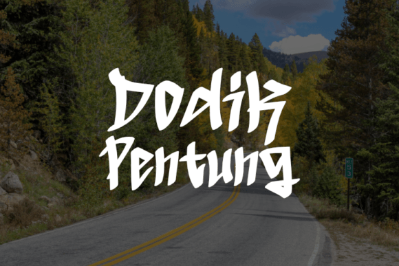 Dodik Pentung Font - Featured Image