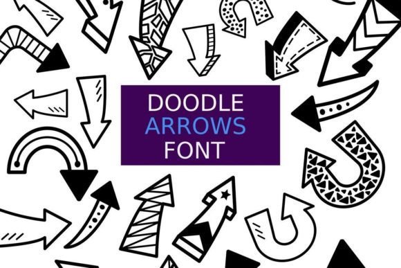 Doodle Arrows Font - Featured Image