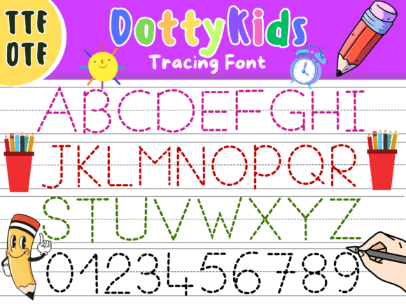 Dotty Kids Font - Featured Image