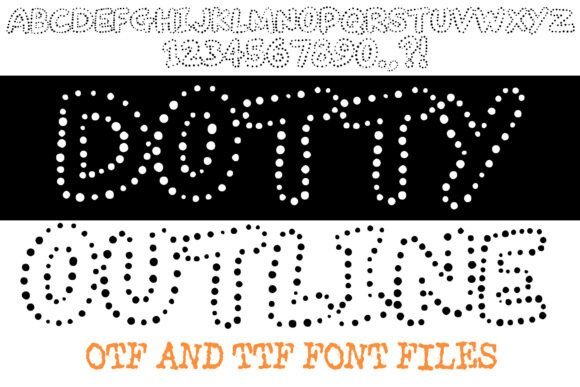 Dotty Outline Font - Featured Image