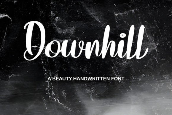 Downhill Font - Featured Image