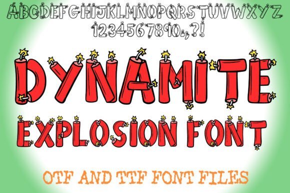 Dynamite Explosion Font - Featured Image