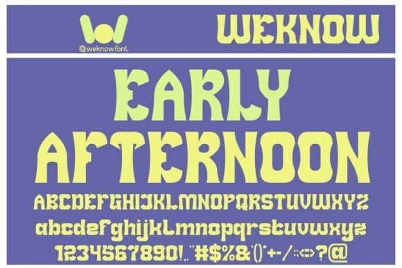 Early Afternoon Font - Featured Image