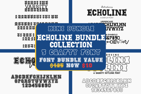 Echoline Bundle Collection Font - Featured Image