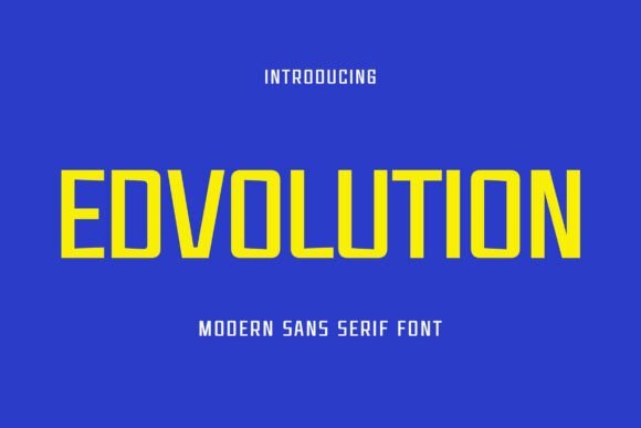 Edvolution Font - Featured Image