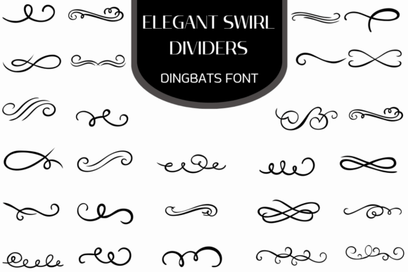 Elegant Swirl Dividers Font - Featured Image