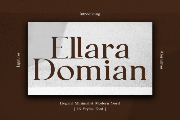 Ellara Domian Font - Featured Image