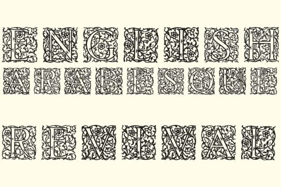 English Arabesque Revival 1900 Font - Featured Image