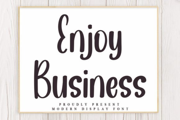 Enjoy Business Font - Featured Image