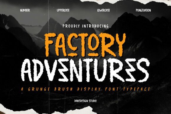 Factory Adventures Font - Featured Image