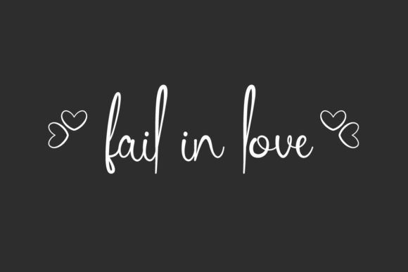Fail in Love Font - Featured Image