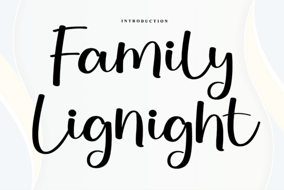 Family Lignight Font - Featured Image