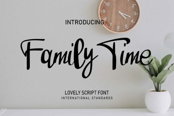 Family Time Font - Featured Image