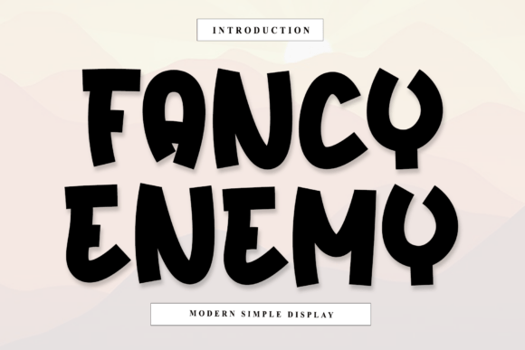 Fancy Enemy Font - Featured Image