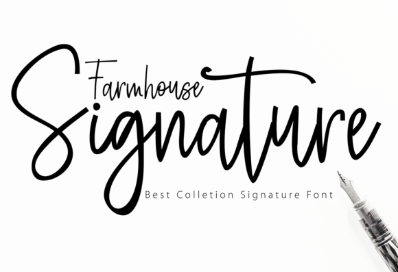 Farmhouse Signature Font - Featured Image