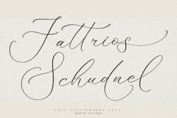 Fattrios Schudnel Font - Featured Image