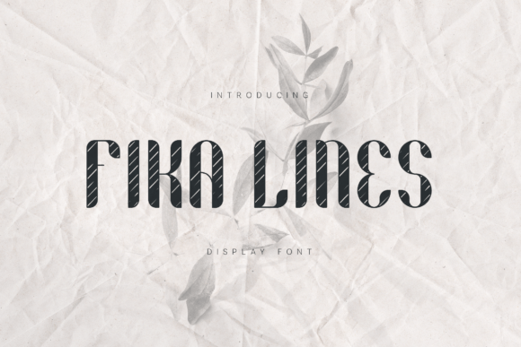 Fika Lines Font - Featured Image