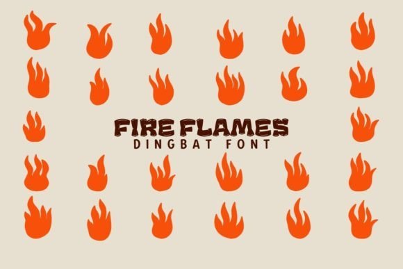 Fire Flames Font - Featured Image